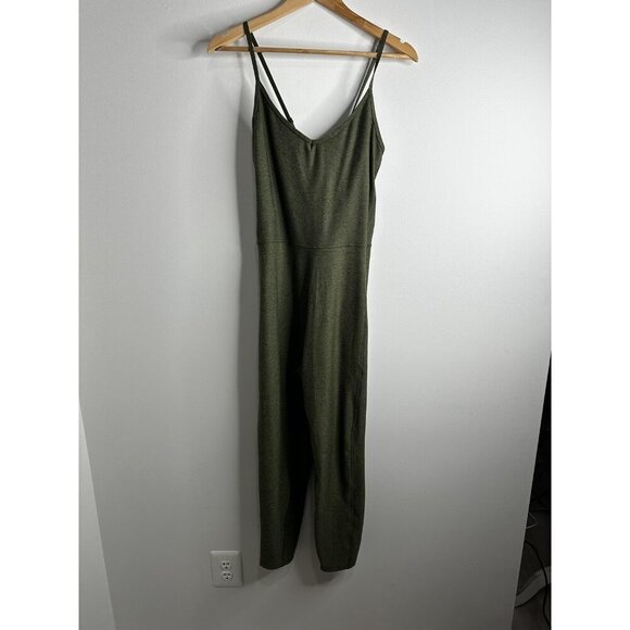 Old Navy Jumpsuit Womens Large Go-Dry Cloud+ Adjustable Straps Pockets Jumpsuit - Picture 1 of 9